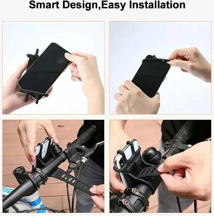 Soporte Porta Celular Para Bicicleta Moto - Rotación 360