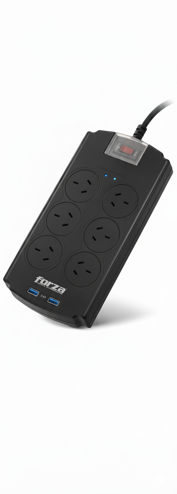 Protección tensión Forza FSP-602USB-A: Protección 1250 Joules + 2 USB