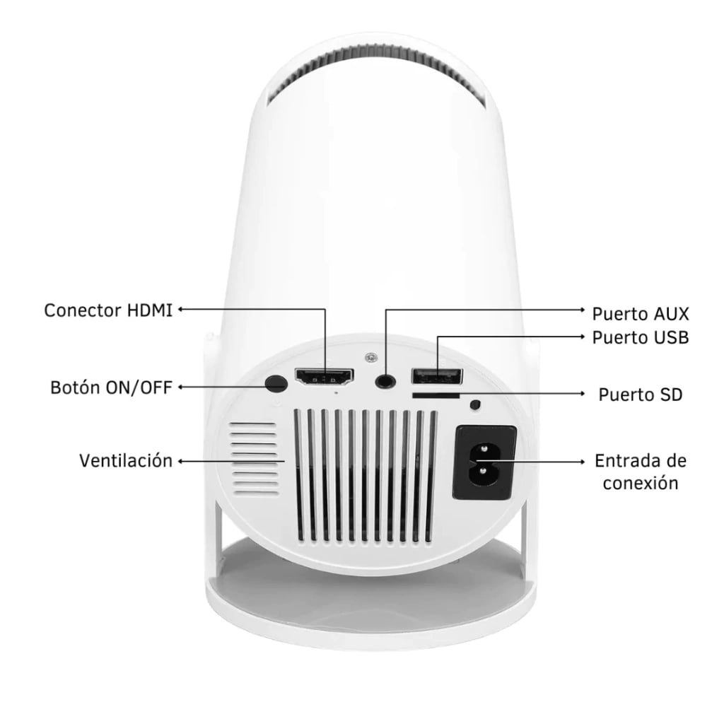 Game Projector Tomate MPR-20864GA - ¡Cine y Gaming en Casa!