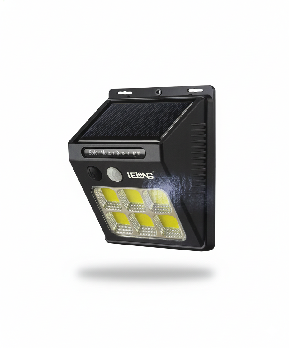 Luminaria Solar LED LE-2233 con Sensor de Movimiento - Alta Luminosidad y Recarga Automática