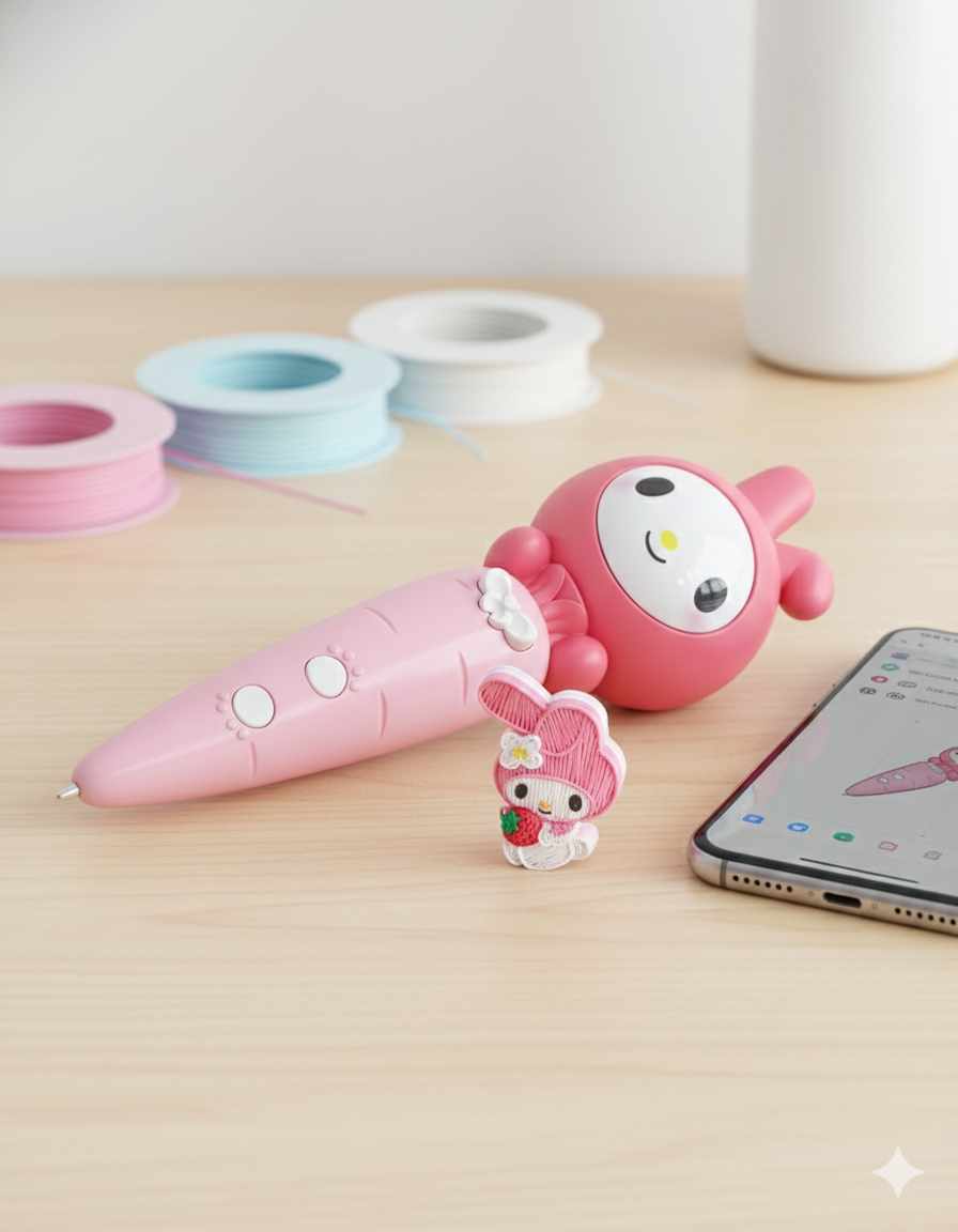 Lápiz de Impresión 3D My Melody - Creatividad para Niños (Chip Inteligente)