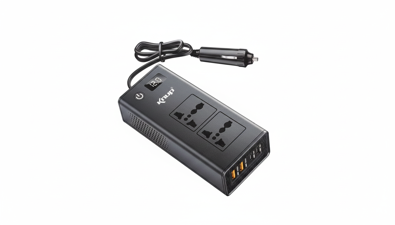 Inversor de Voltaje KNUP KP-TC14/220V (300W) - ¡Energía AC en tu Vehículo! 🚗