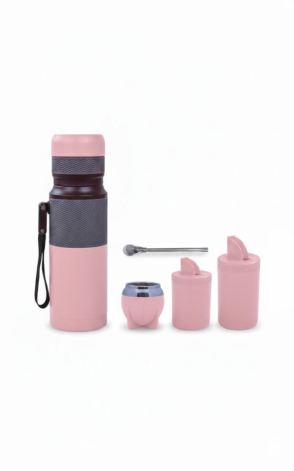 Set Termo de Acero Inoxidable Adventure Series NEO 4 en 1