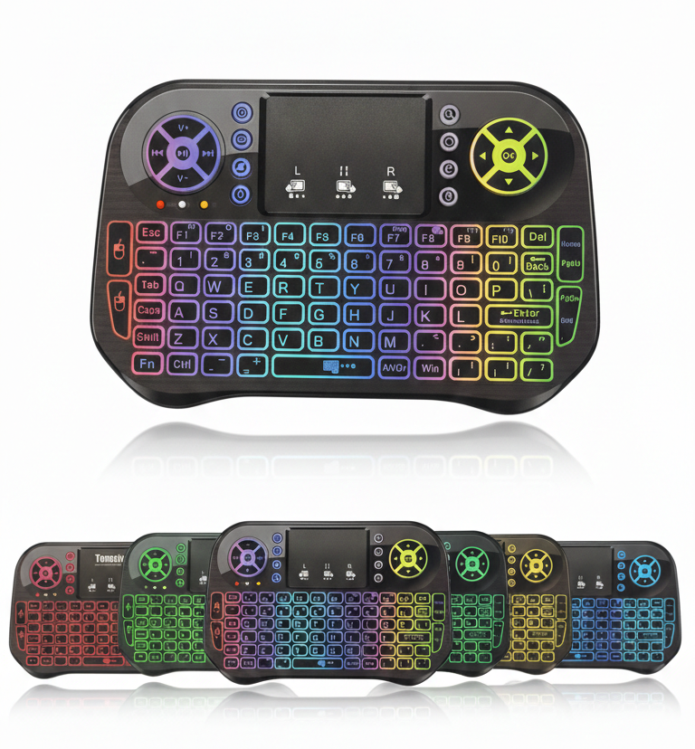 Mini Teclado Inalámbrico Tomate K2037TMN | Bluetooth + 2.4G