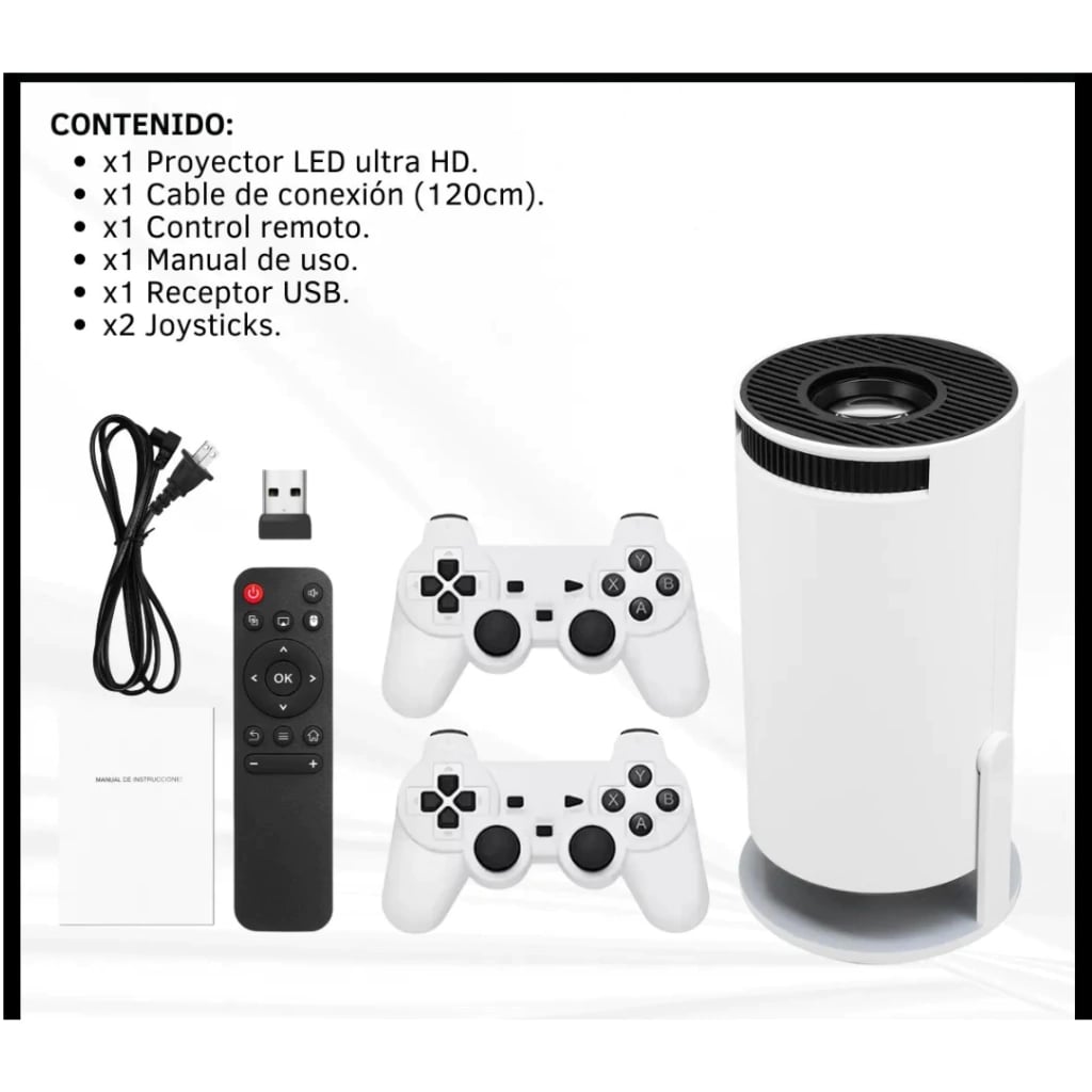 Game Projector Tomate MPR-20864GA - ¡Cine y Gaming en Casa!