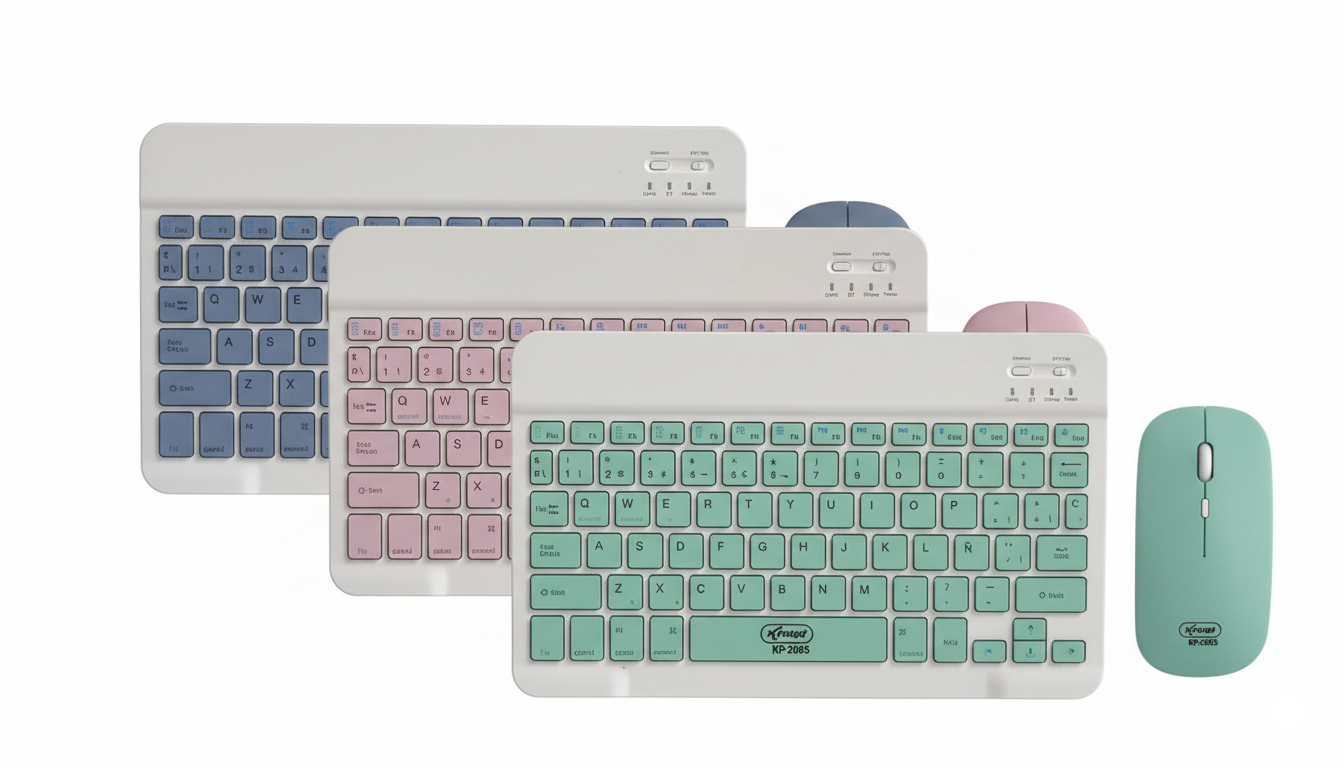 Teclado y Mouse Bluetooth inalambrico Recargable Knup KP-2085 