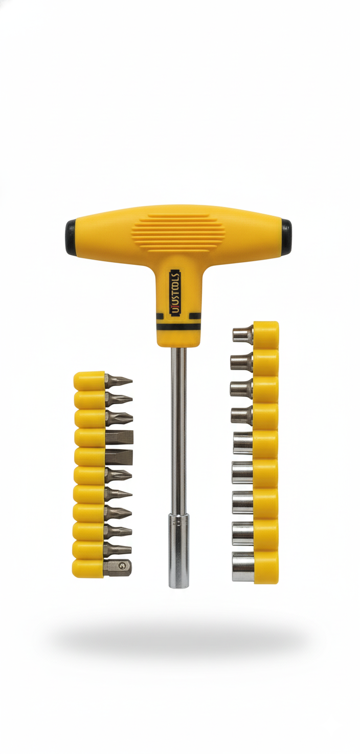 Set de Destornillador en T UIUSTOOLS | 21 Piezas con Puntas Magnéticas 