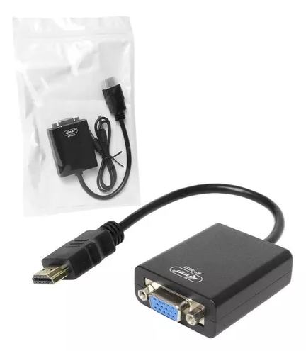 Adaptador Hdmi A Vga + Cable De Audio