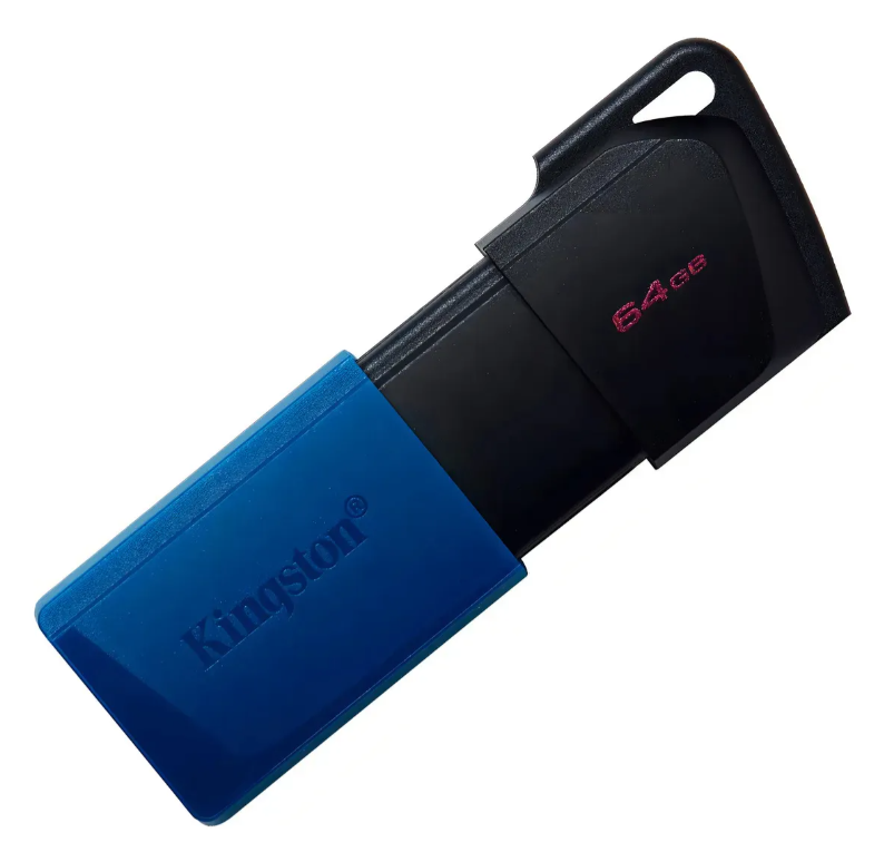 Memoria Flash Usb Kingston De 64 Gb 3.2 Exodia M Negro Azul Color Negro