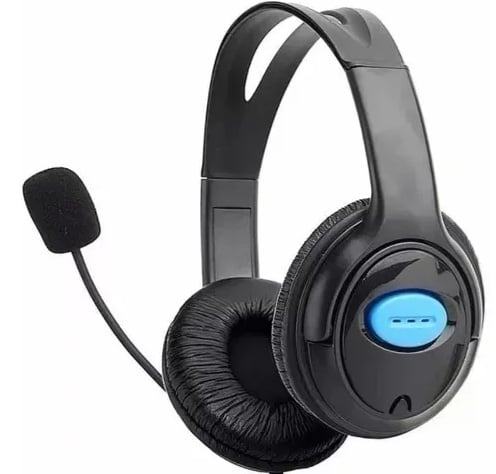 Auricular Play Ps4 / PC Gamer Juegos Microfono Incorporado Cable Negro 