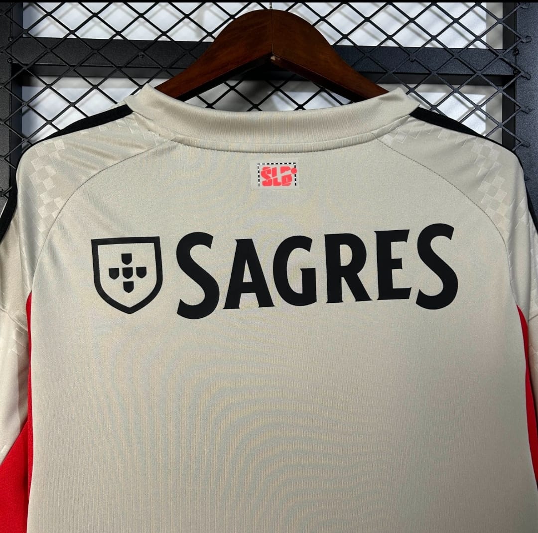 Camisola Alternativa Bege Benfica 2025/2026