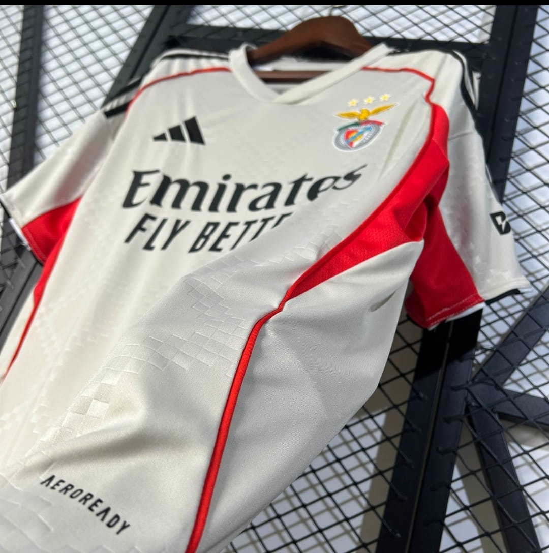 Camisola Alternativa Bege Benfica 2025/2026