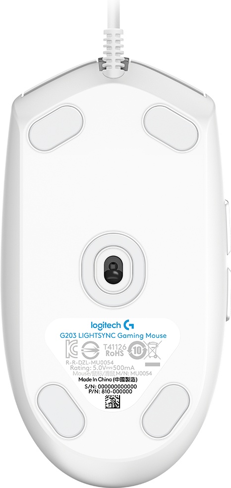 Mouse Gamer Logitech Óptico G203 LightSync.