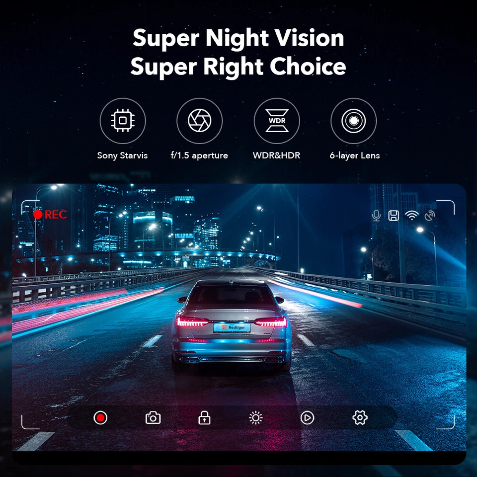 REDTIGER 4K Dash Cam