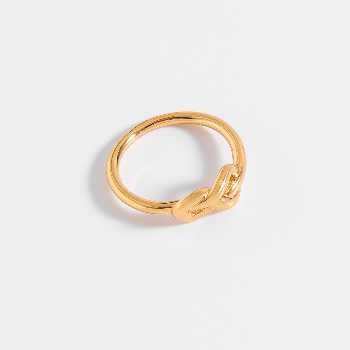 Gold-plated knot ring