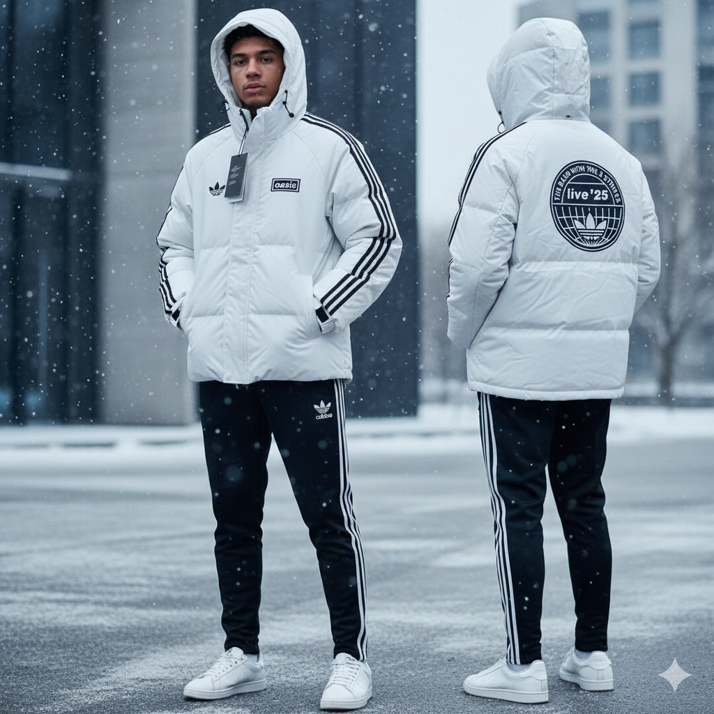 🧊🔥 Puffer Jacket Adidas — el frío tiene rival