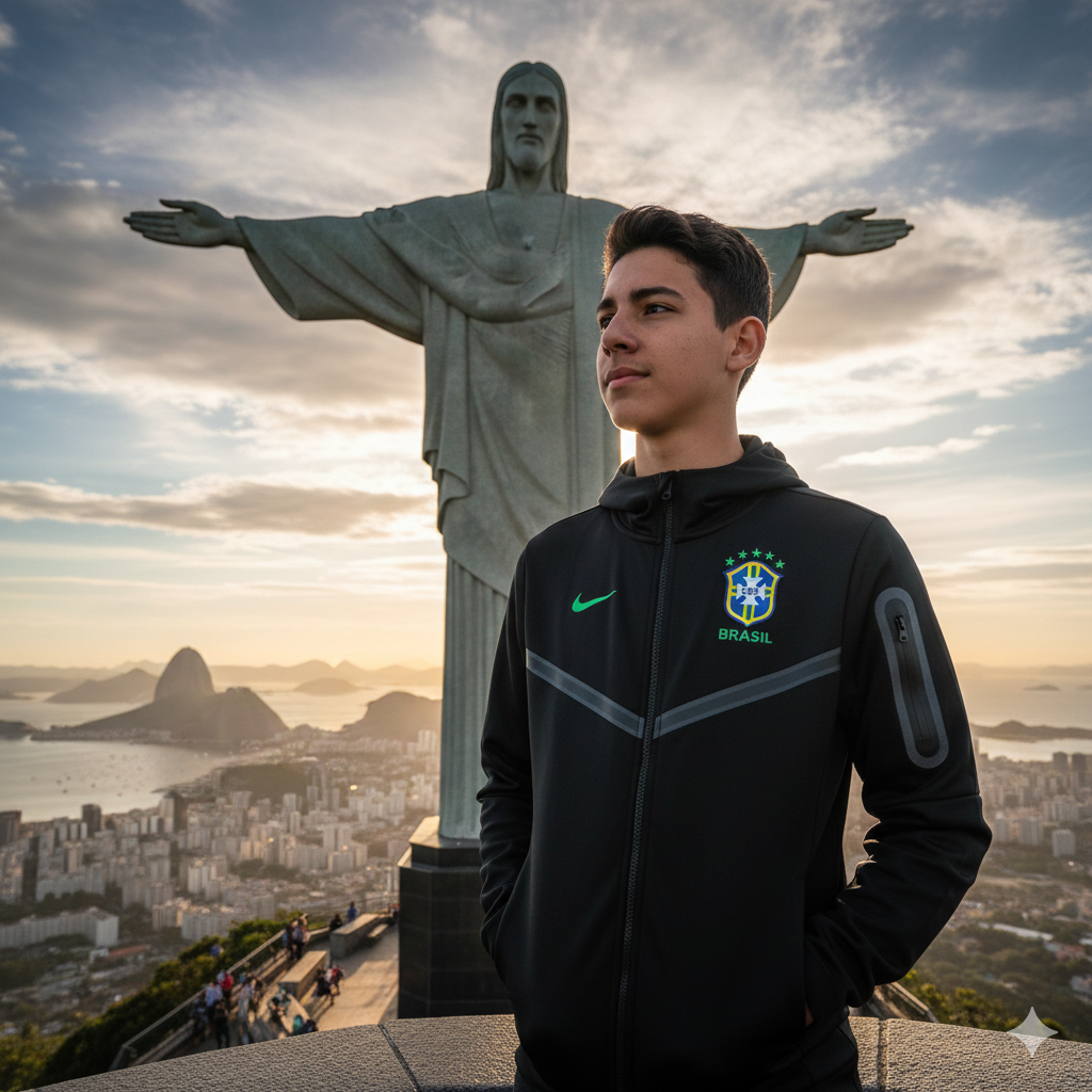 🧥 Hoodie de Entrenamiento — Selección de Brasil (Nike)