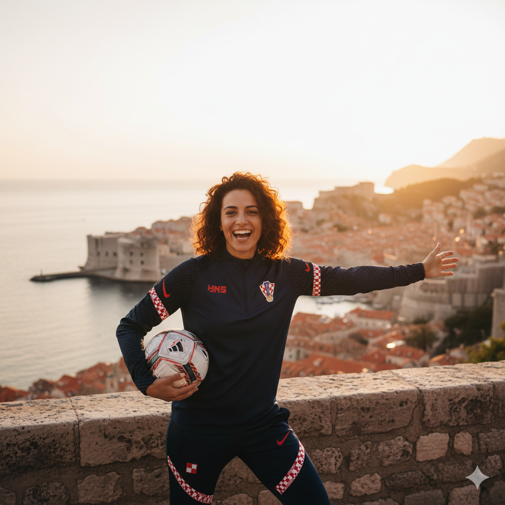 🔴⚪ Kit Entrenamiento Croacia | ½ Zipper — Nike Performance