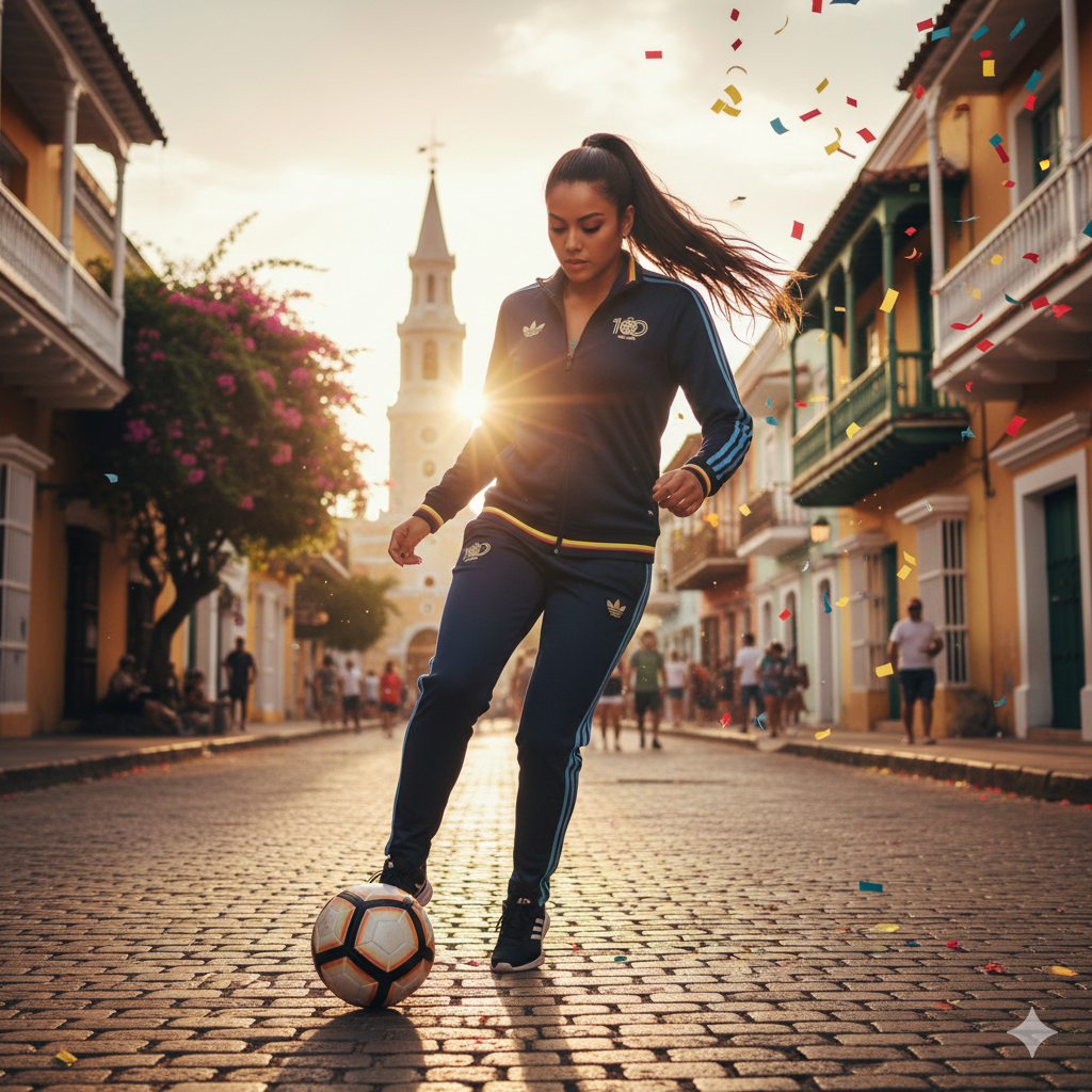 🇨🇴 Colombia × adidas — Full Kit de Entrenamiento Full Zipper