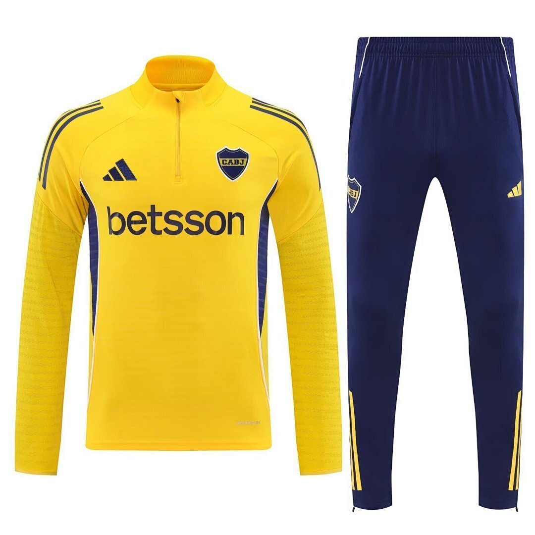 🔷 Kit Entrenamiento Boca Juniors | ½ Zipper — Adidas Performance