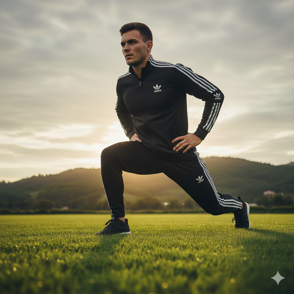 ⚫ adidas Training Full Kit – Zipper Completo