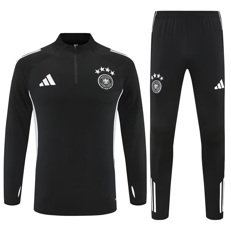 ⚫⚪ Kit Entrenamiento Alemania | ½ Zipper — Adidas Performance