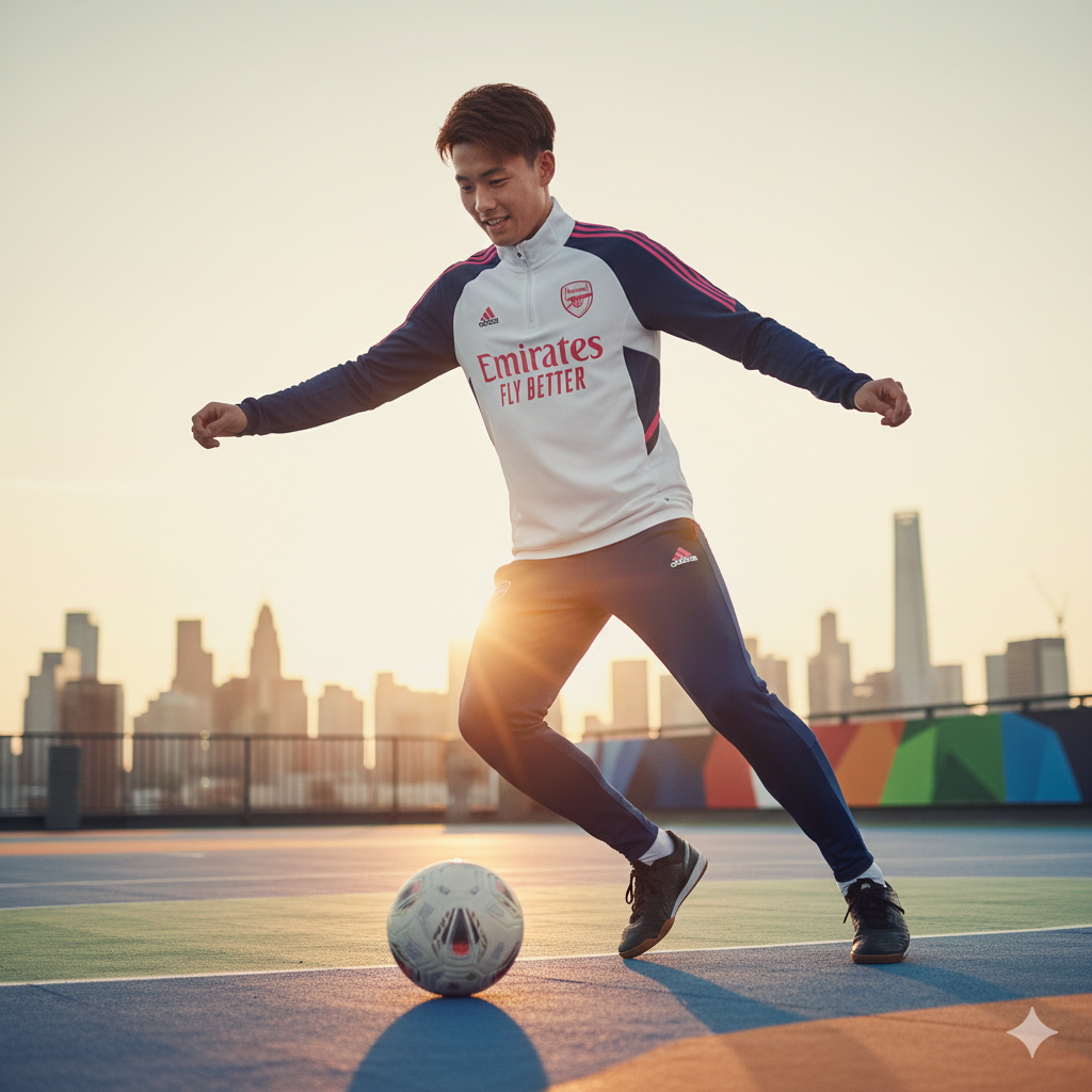 🔴⚪ Kit Entrenamiento Arsenal FC | ½ Zipper — Adidas