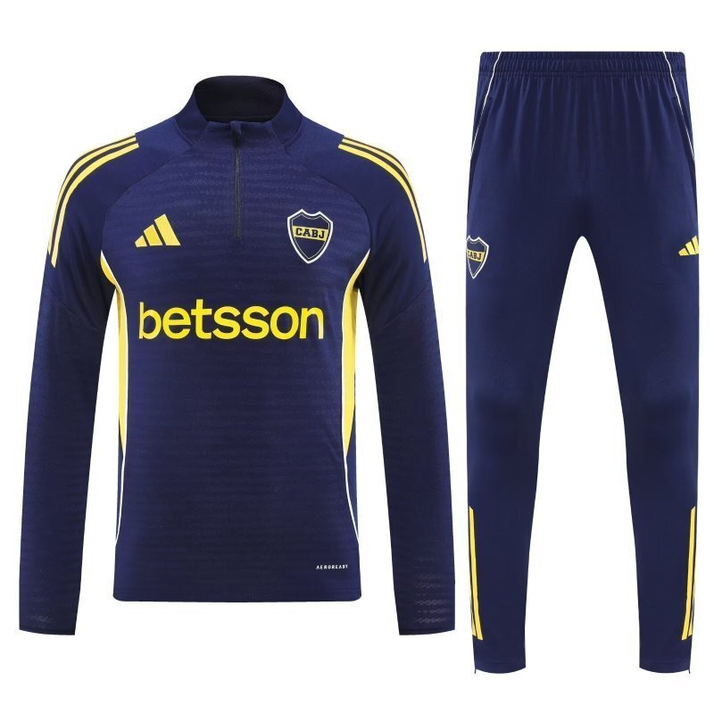 🔷 Kit Entrenamiento Boca Juniors | ½ Zipper — Adidas Performance