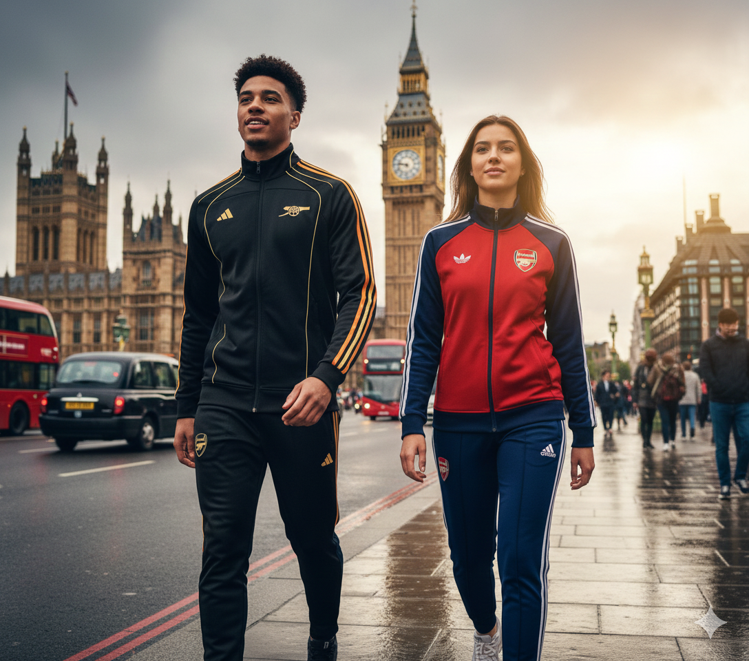 🔴⚪ Arsenal × adidas — Full Kit de Entrenamiento Full Zipper