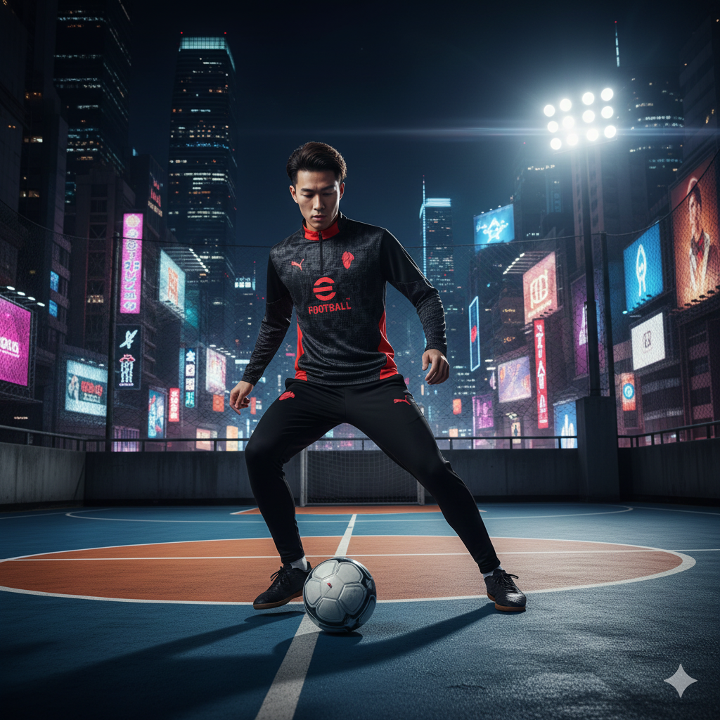 🔴⚫ Kit Entrenamiento AC Milan | ½ Zipper — Puma Performance