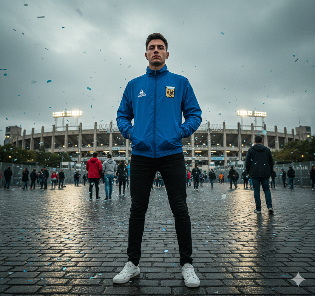 💨🧥 Argentina x Adidas — viento domado, pasión desatada