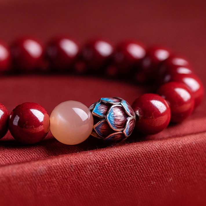 Fire Energy Red Bead Bracelet