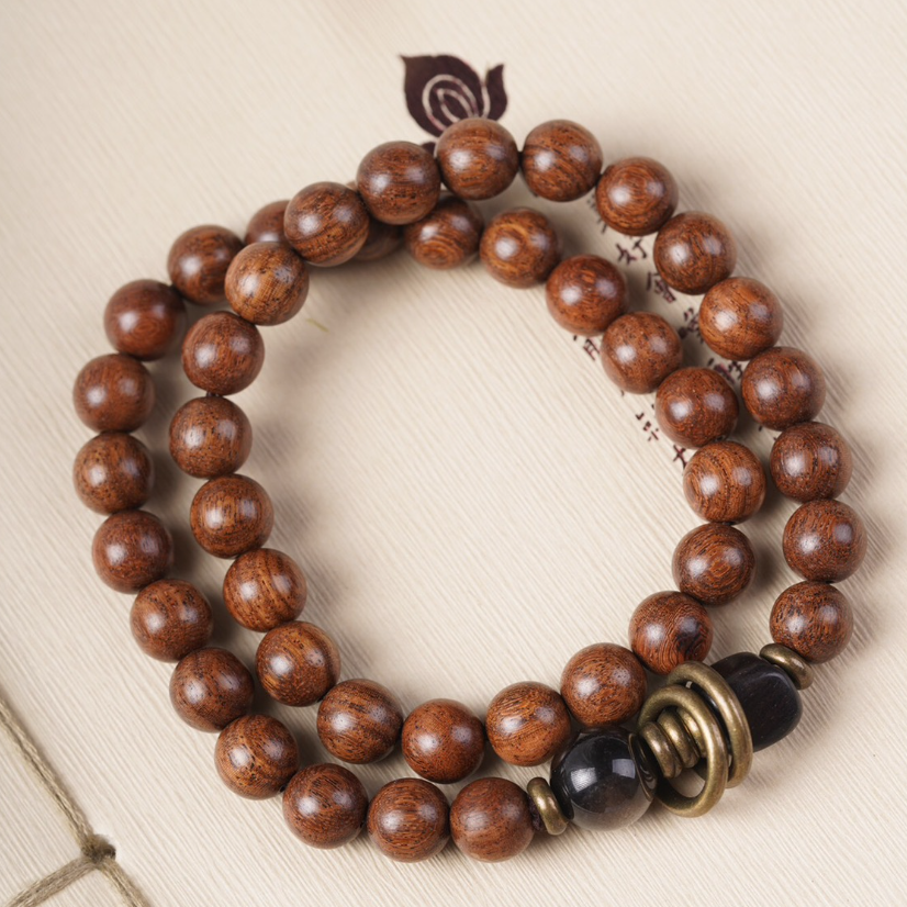 Wood Energy Bead Bracelet