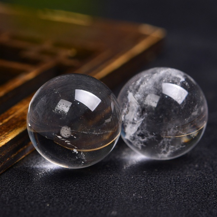 Water & Metal Energy Crystal Ball with Ornate Gold Stand