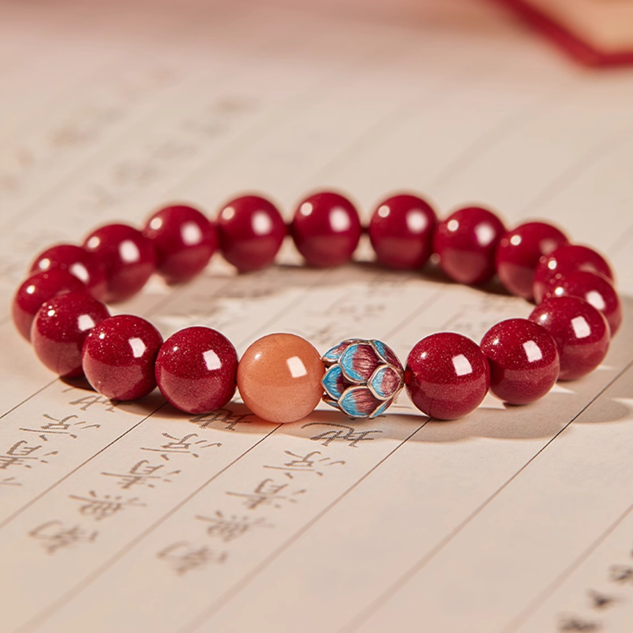 Fire Energy Red Bead Bracelet