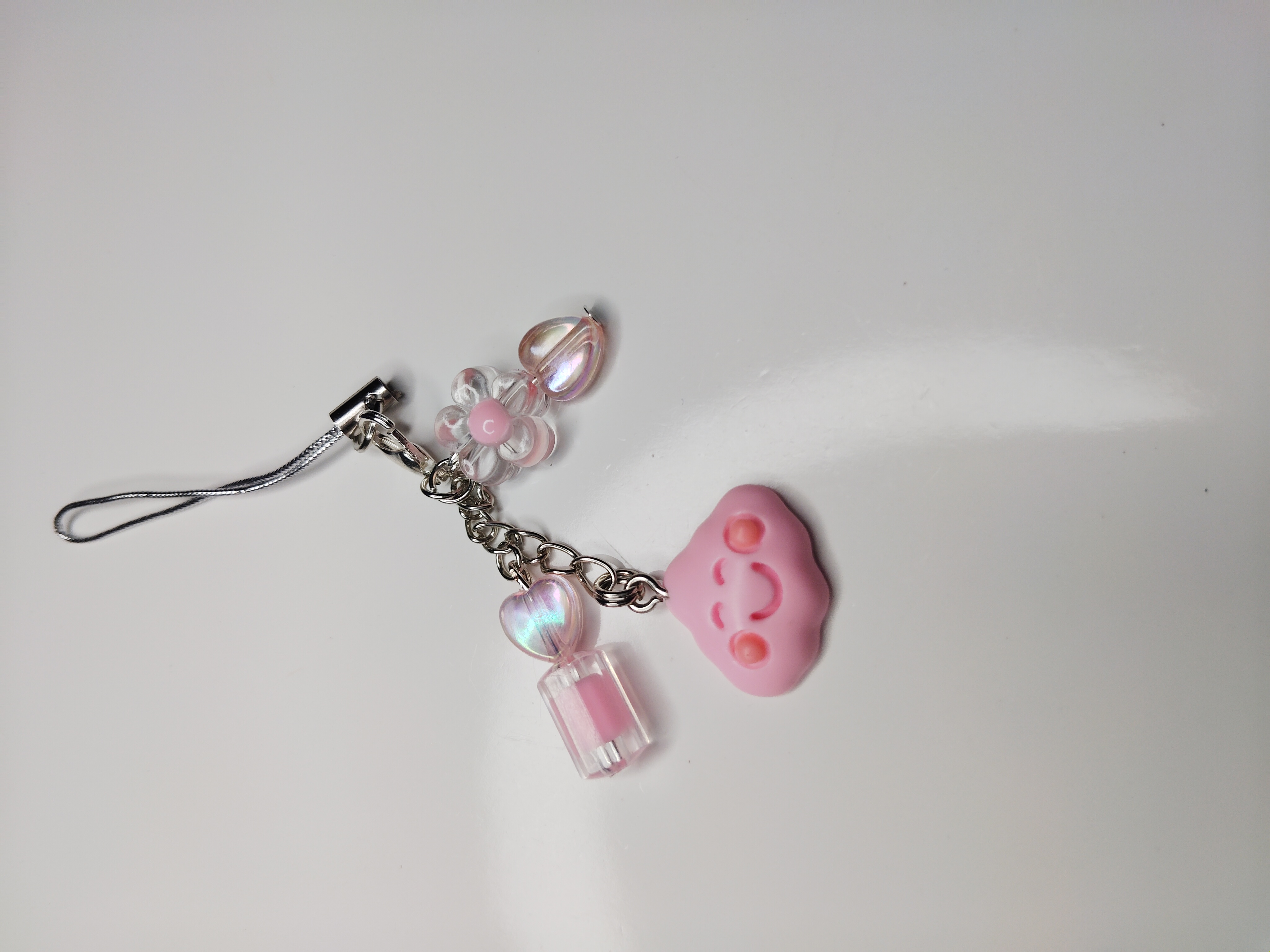 Pink Cloud Phone Charm