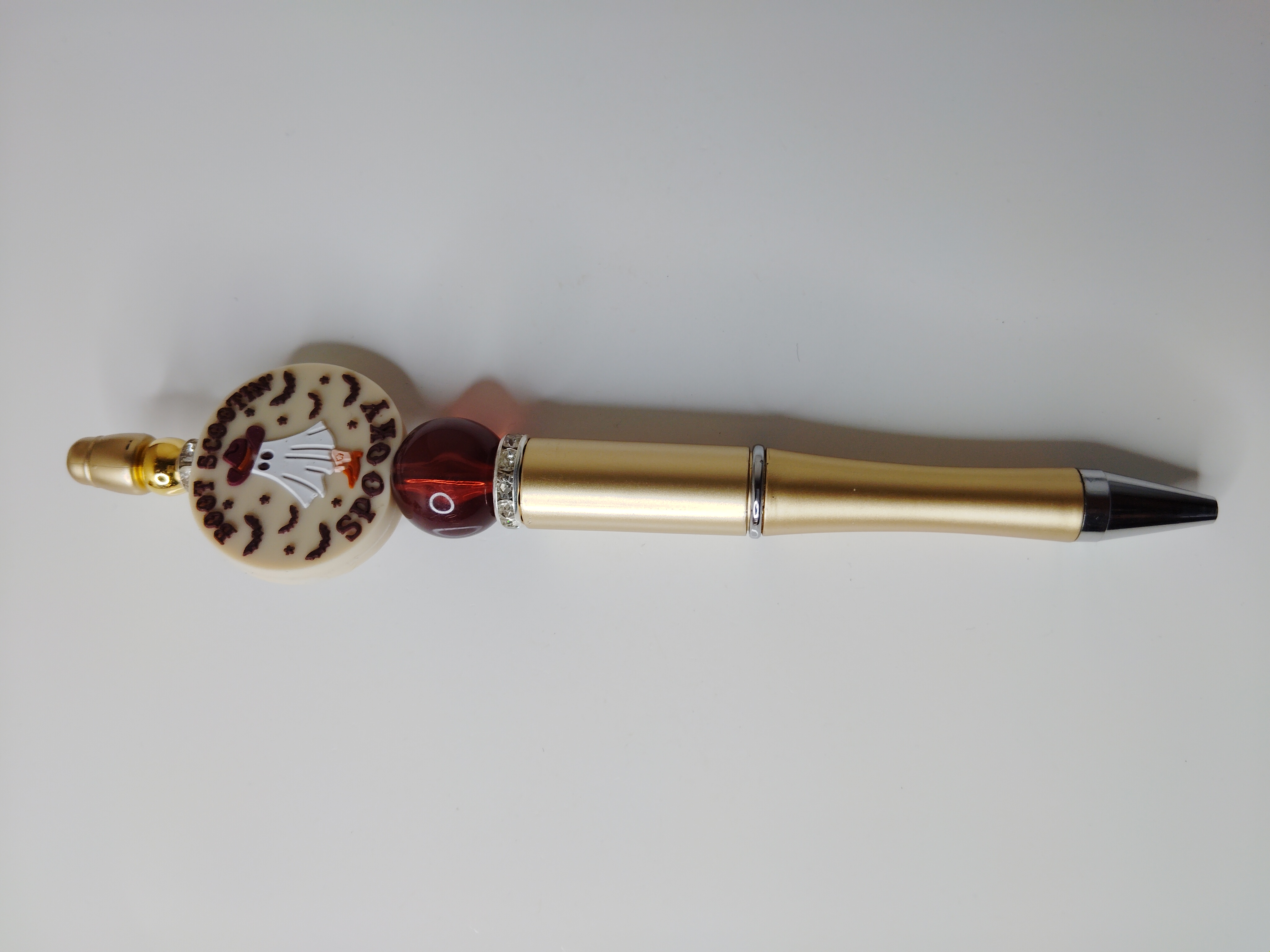Halloween Theme Gold Beaded Pen 