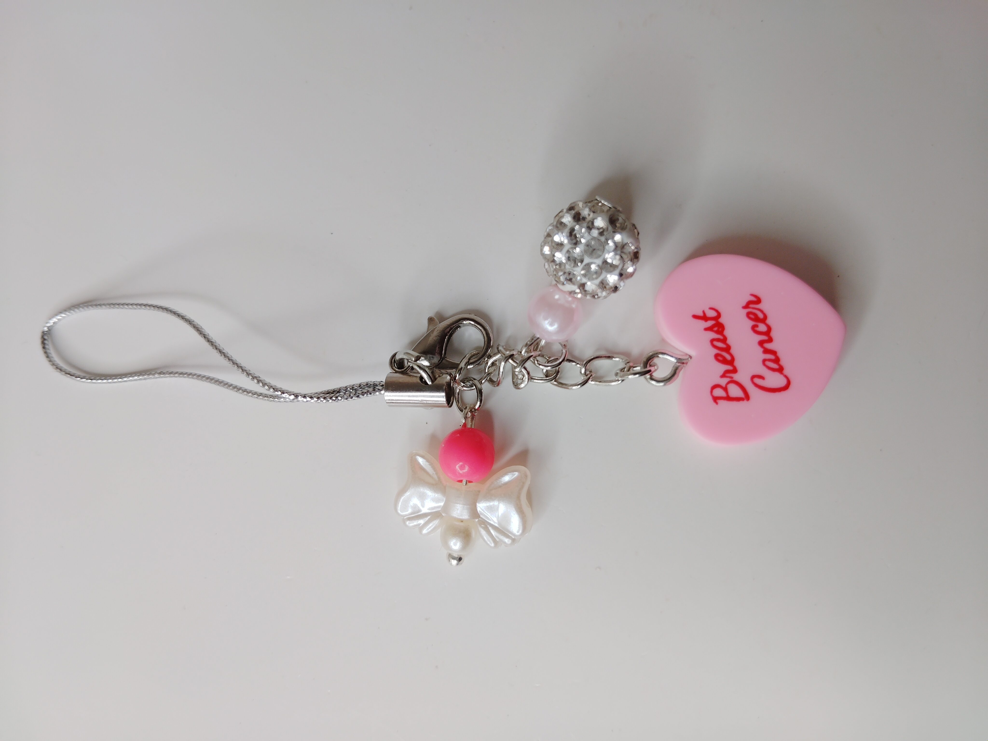 Breast Cancer Awareness Phone Charms