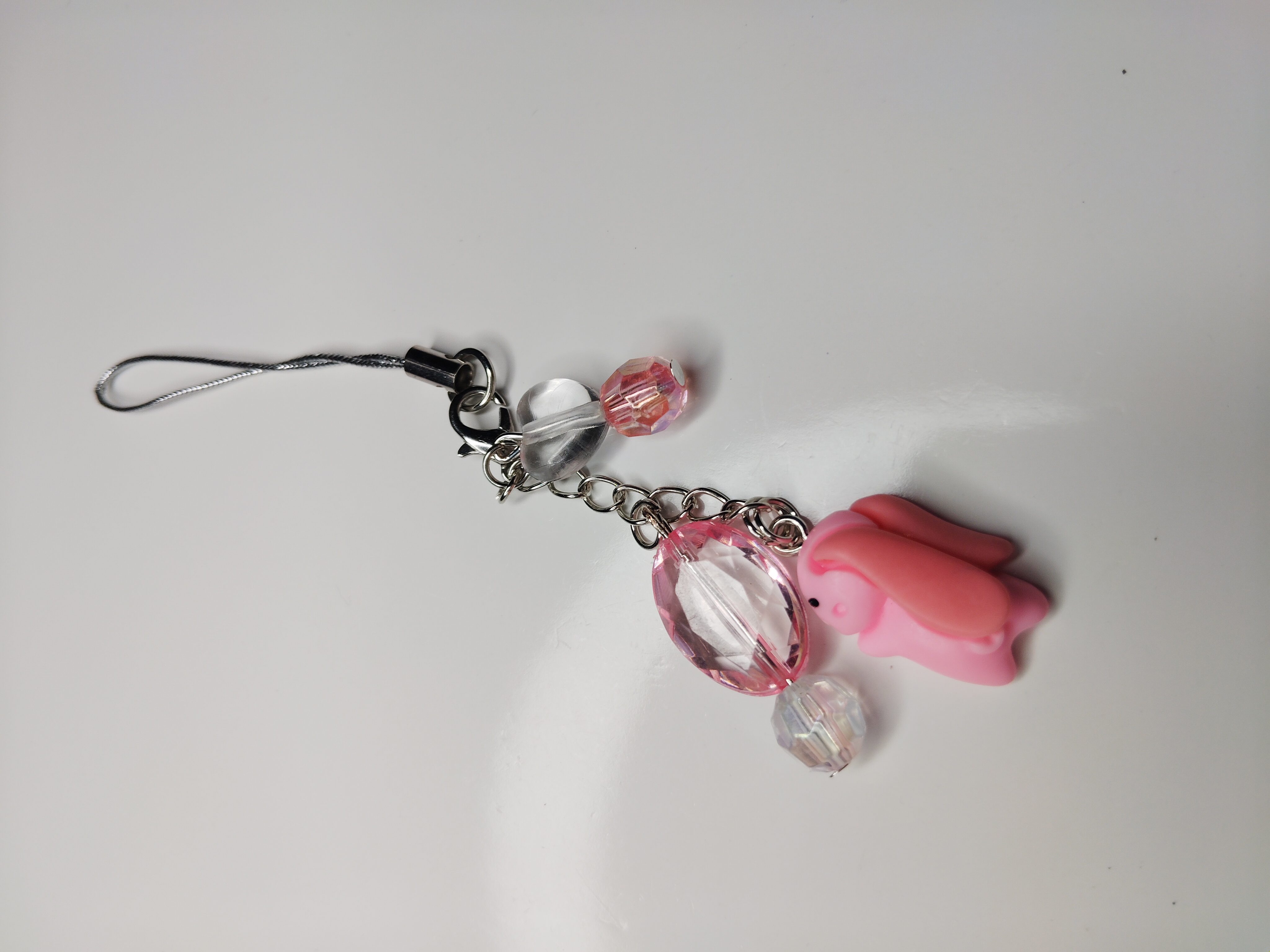 Pink Bunny Phone Charm