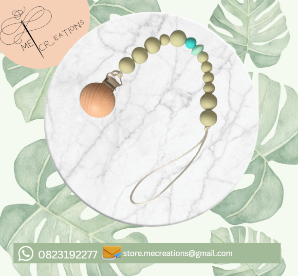 Silicon dummyclip -shades of green