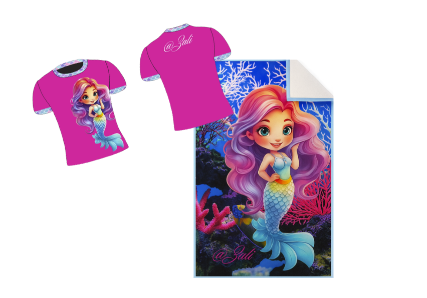 Mermaid Towel & shirt