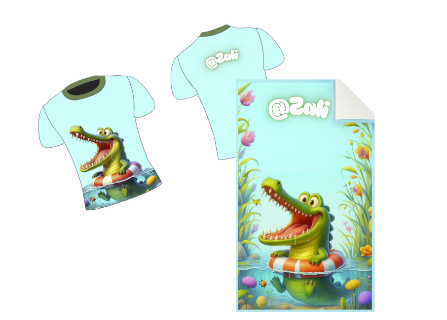 Croc Towel & Shirt