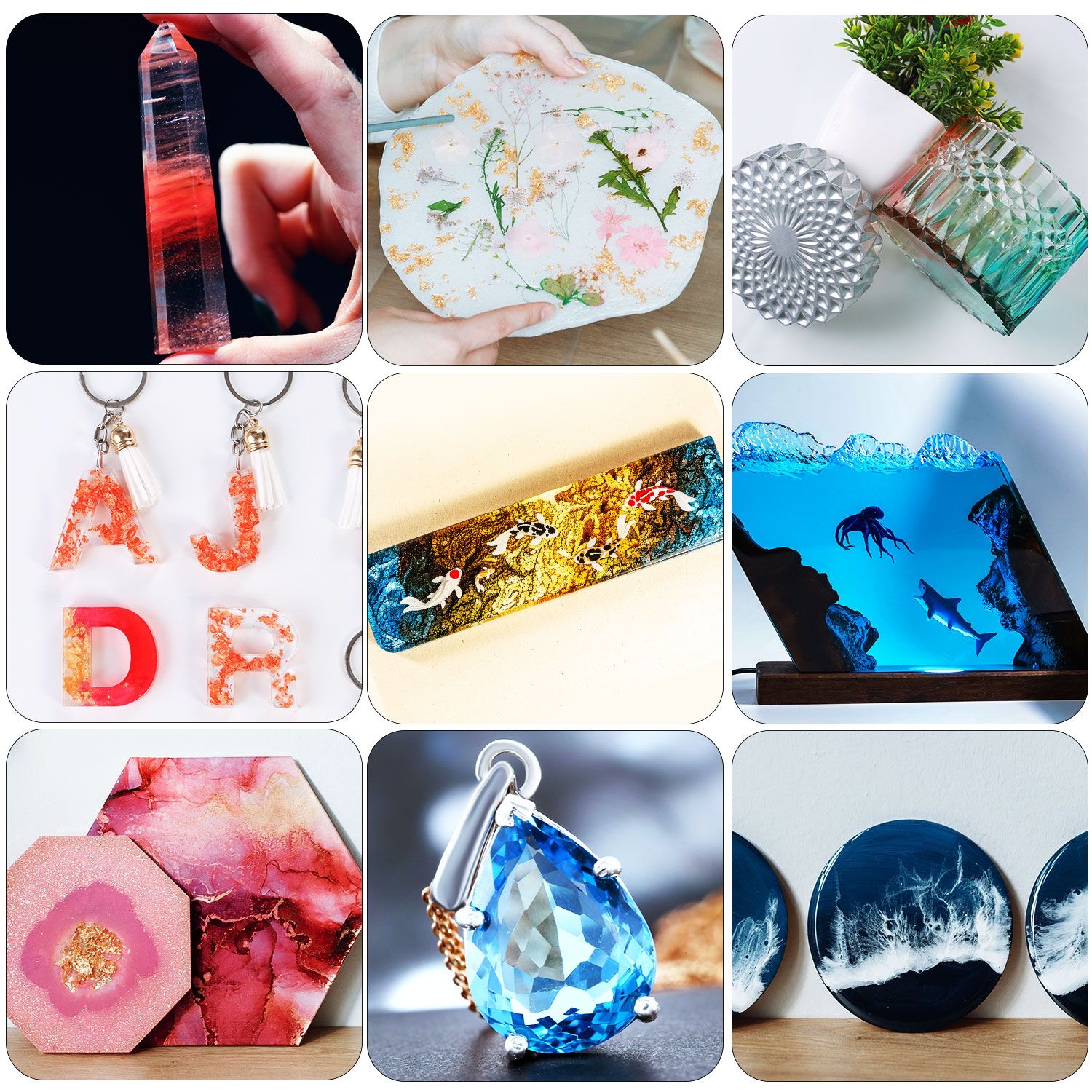 Easy Epoxy Resin and Hardener Set 1:1 (2 Kgs)