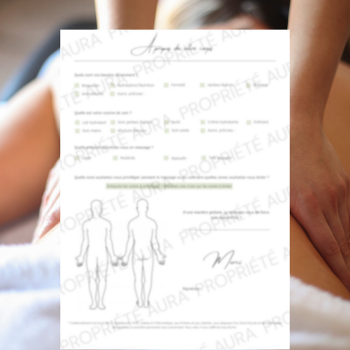 Formulaire Client - Massage et Soins Corps