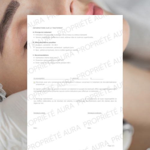 Formulaire Consentement - Microdermabrasion