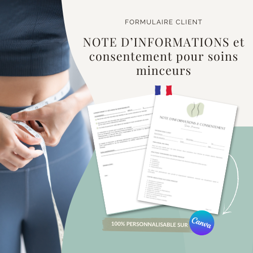 Note d’informations & consentement – Soins minceur