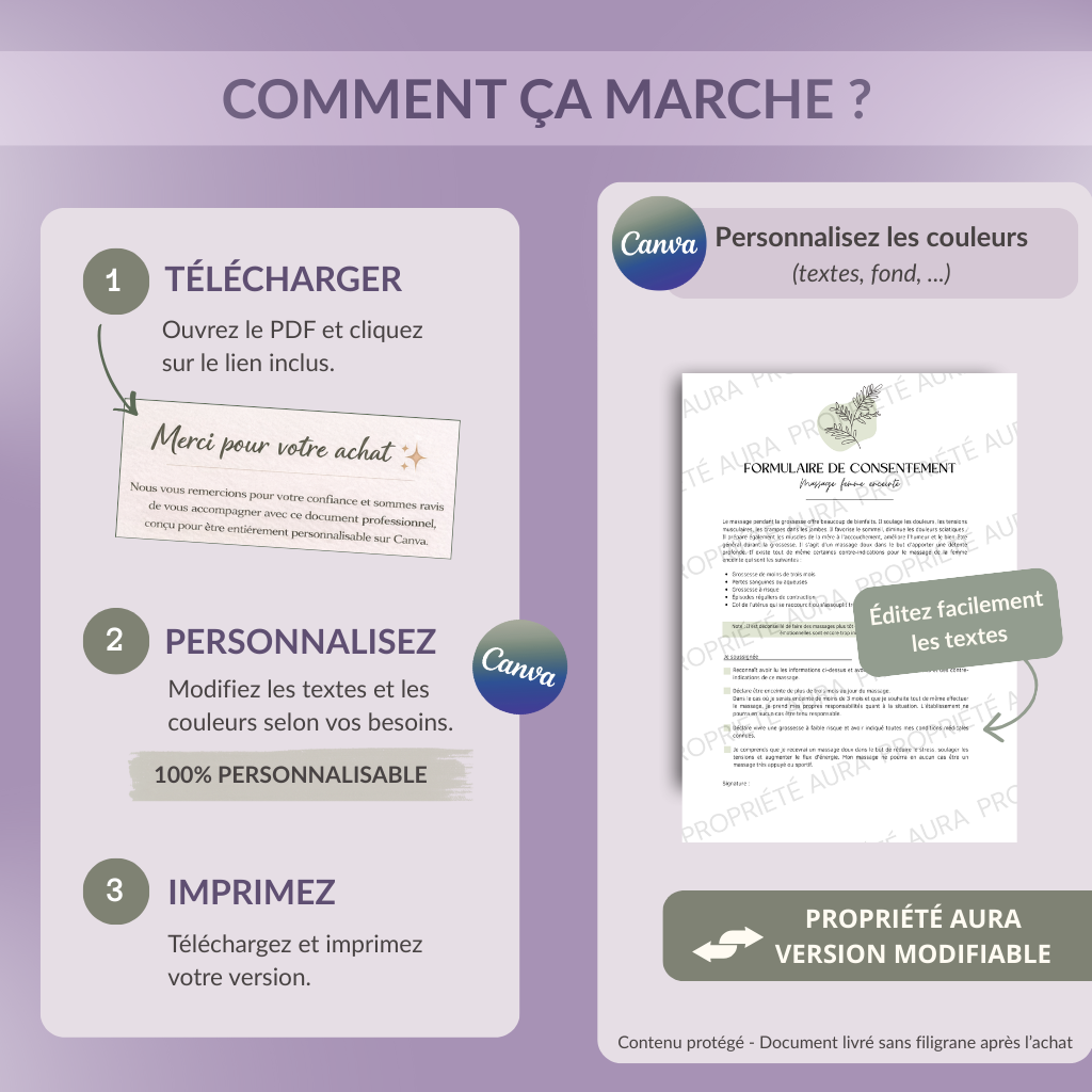 Formulaire Consentement - Femme Enceinte