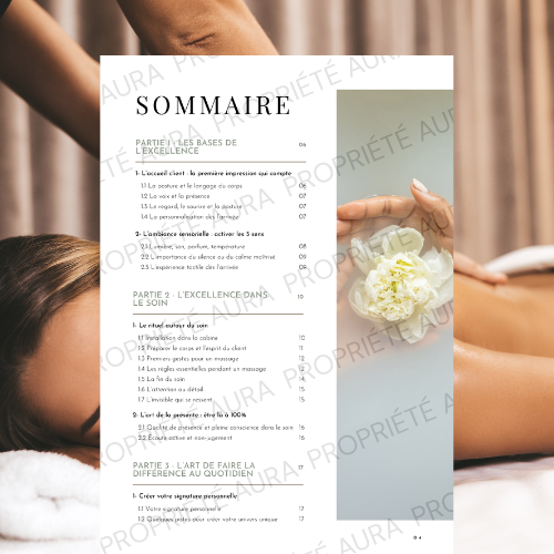 L’Art du Détail en Soin : E-Book professionnel - 30 pages