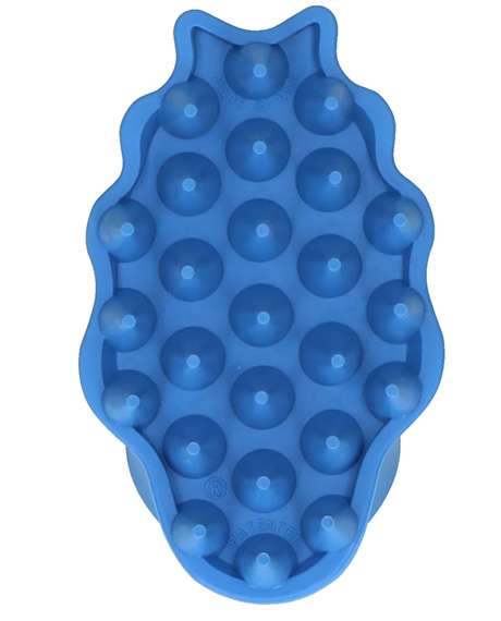 KONG Zoom Groom mėlynas guminis šepetys