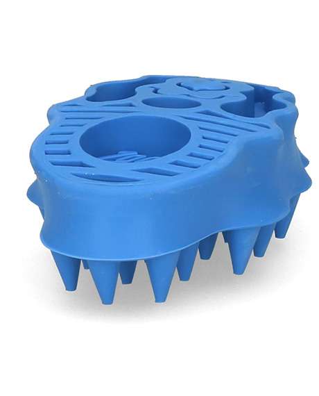 KONG Zoom Groom mėlynas guminis šepetys